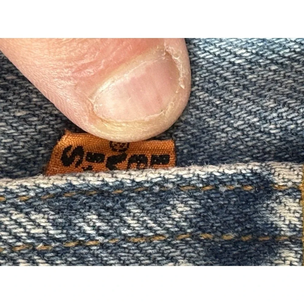 Vintage Levis 501‎ Jeans Mens 38x32 Blue Denim USA Button Fly Straight Leg 90s